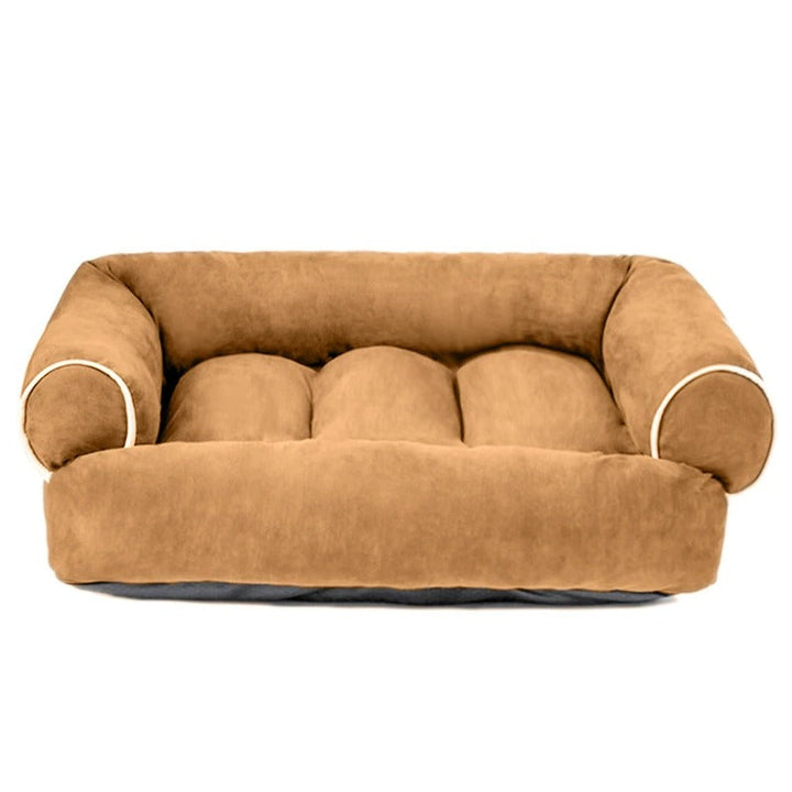 Supportive orthopedic dog bed with joint support, designed for all dogs. Washable pet sofa for stress relief.