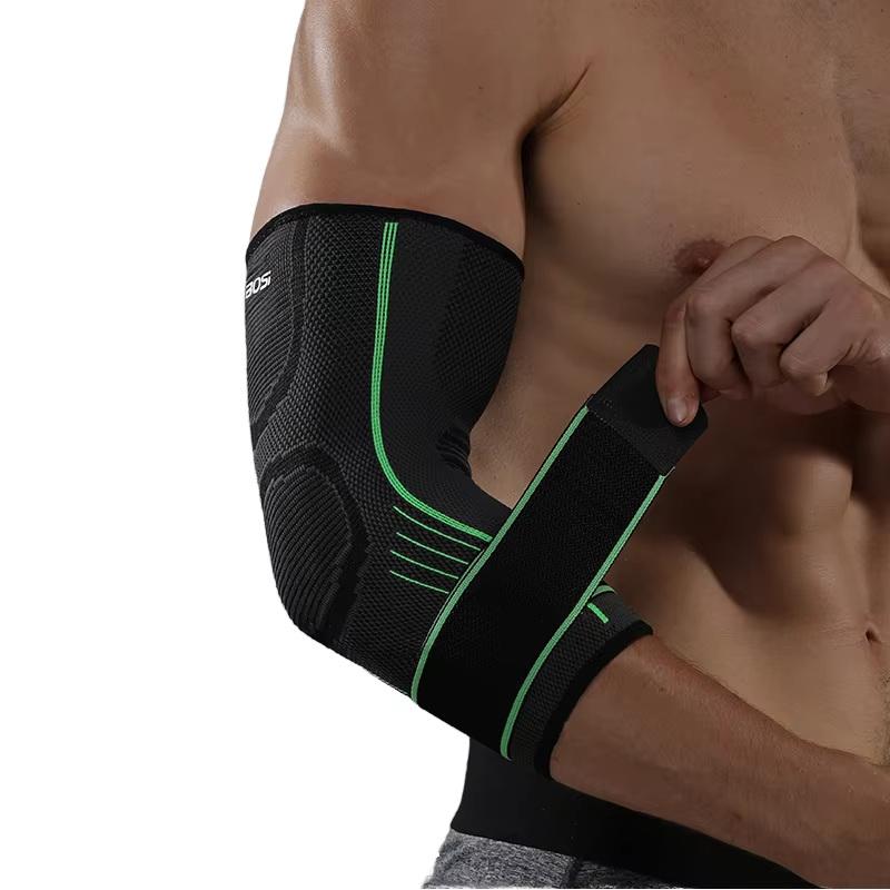 Unisex orthopedic elbow brace for pain relief & support. Ideal for tendonitis, arthritis, & injury recovery.