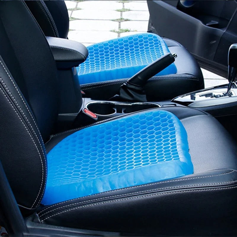 Unisex orthopedic gel seat cushion for tailbone and back pain relief, promoting ergonomic posture support.