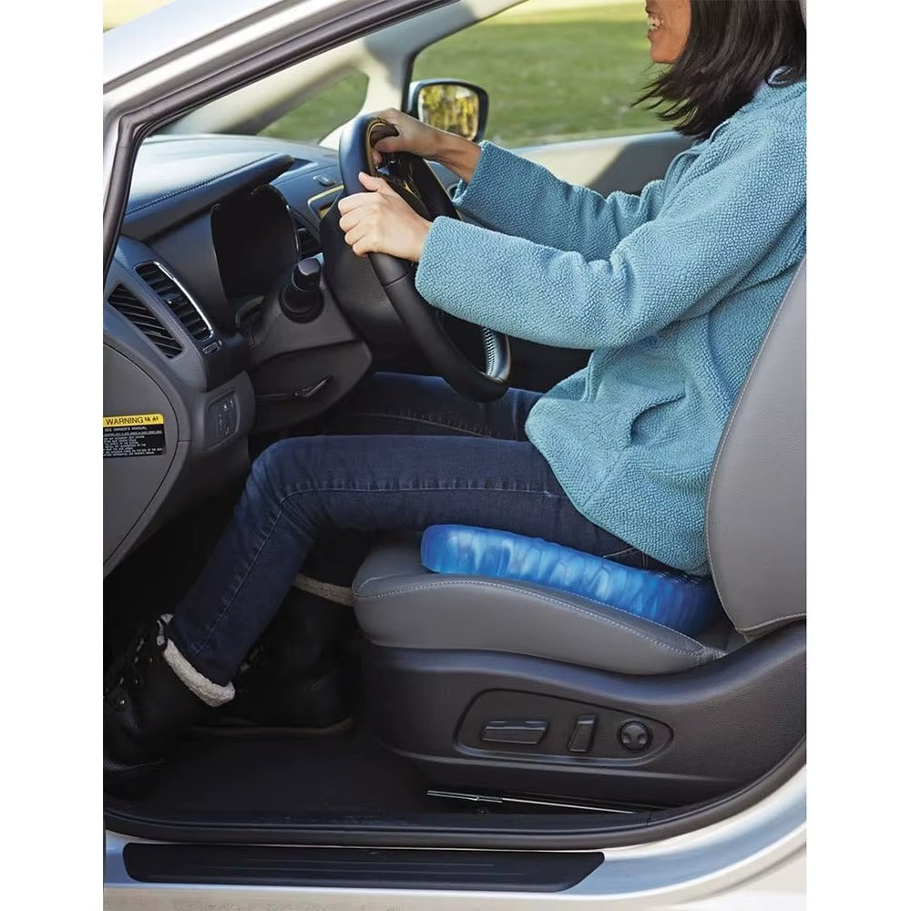 Ergonomic gel seat cushion for tailbone support & coccyx pain relief. Ideal for office, car & wheelchair.