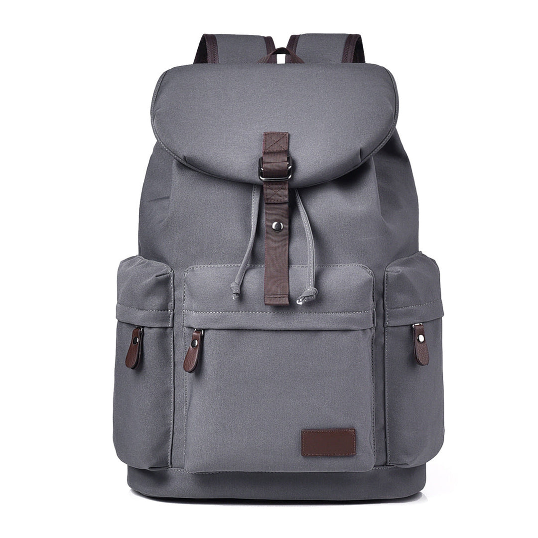 Rugged unisex outdoor exploration backpack, weather-resistant for travel & daily use, includes laptop sleeve.