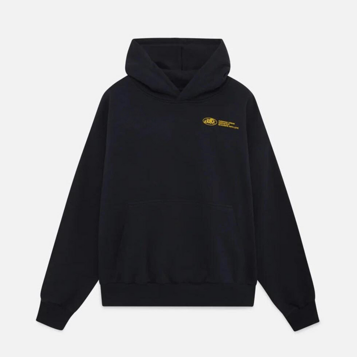 Cozy unisex grey oversized pullover hoodie featuring 'Withlove' graphic print, ideal for casual comfort.