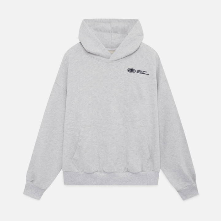 Unisex 'Withlove' graphic print hoodie, an oversized black pullover offering relaxed streetwear fashion.
