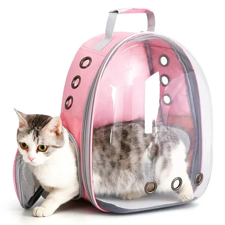 Unisex pet carrier bag for comfortable and safe car travel for dogs and cats.