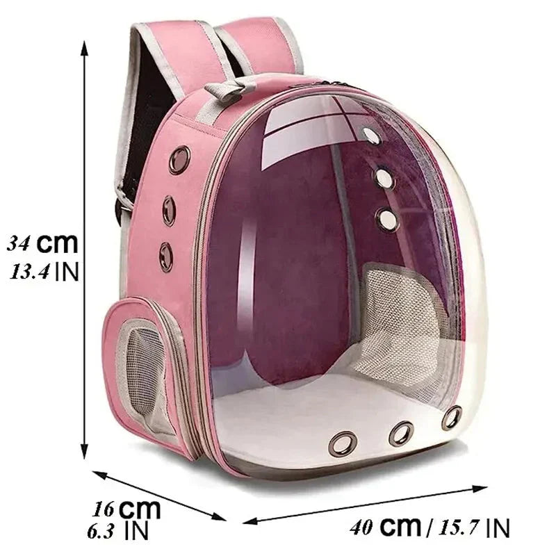 Stylish and safe pet travel bag, the perfect companion for car journeys.