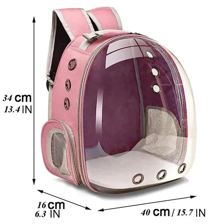 Stylish and safe pet travel bag, the perfect companion for car journeys.
