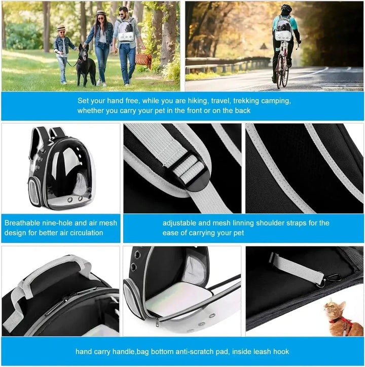 Multi-functional pet carrier for cars, ensuring comfort and security for your pet.