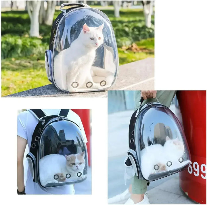 Cozy cat carrier bag, perfect for car journeys, ensuring pet safety and comfort.