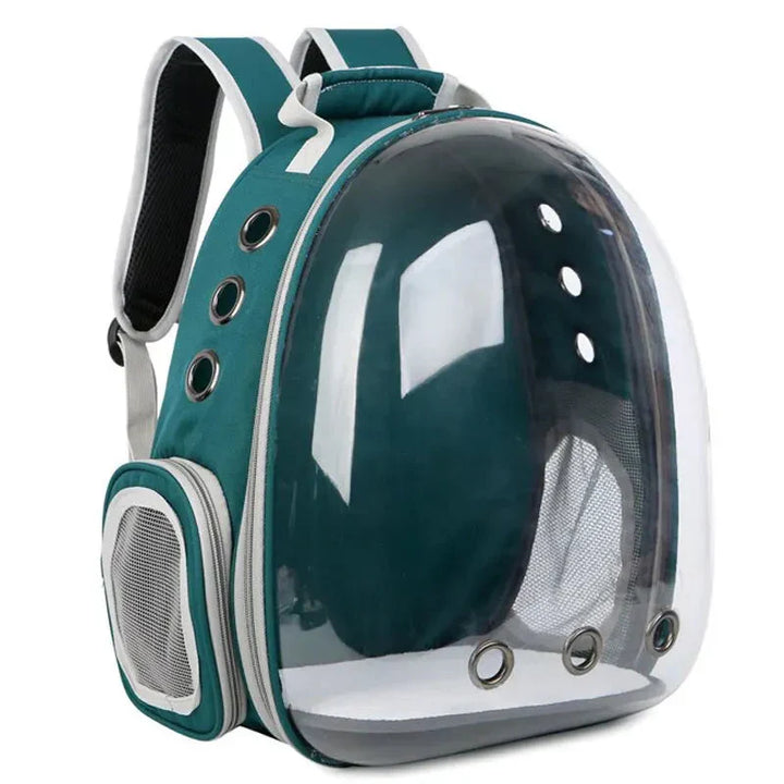 Breathable car pet carrier, promoting airflow for a pleasant travel experience.