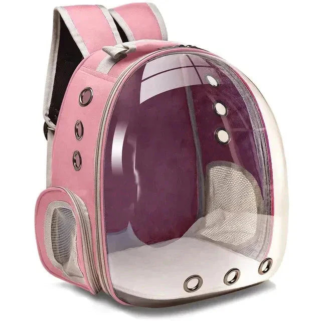 Adjustable unisex pet carrier, a secure and comfortable option for car adventures.