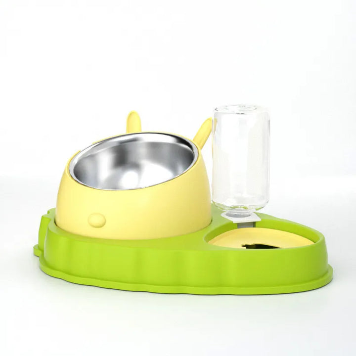 Automatic water dispenser pet feeding station for dogs & cats. Ensures continuous fresh water for pet hydration.