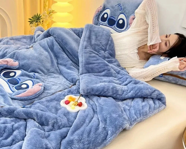 Fun character blanket and cushion set, great gift idea