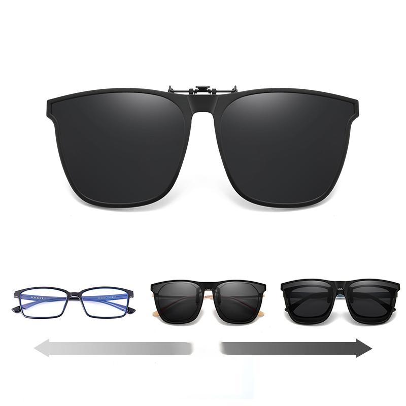 Driving safety with these polarized flip-up clip-on sunglasses. UV400 protection reduces glare for clear outdoor vision.