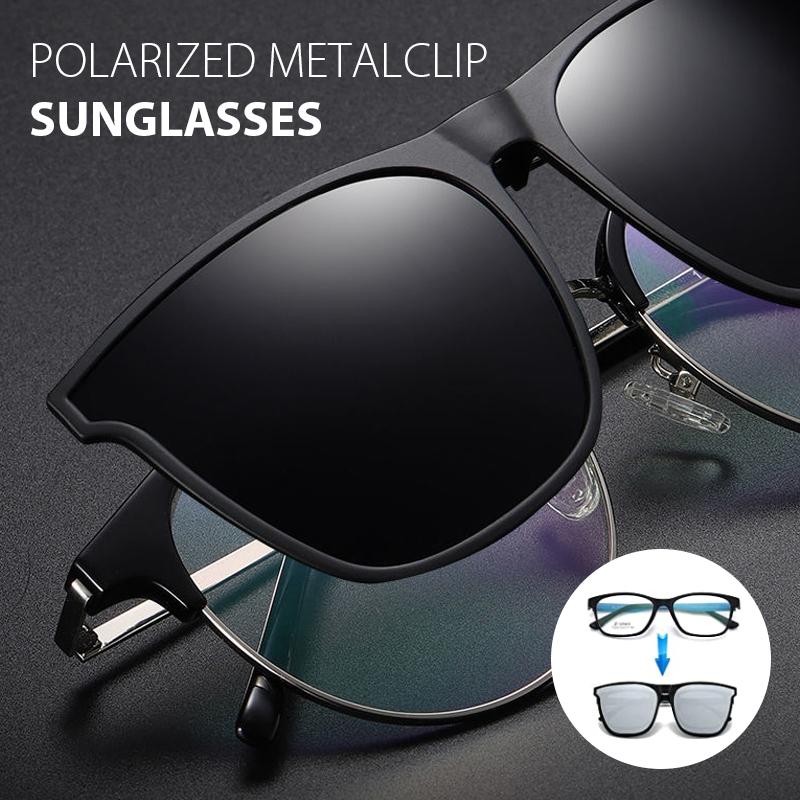 Essential unisex eyewear: polarized flip-up clip-on sunglasses. Offers glare reduction & UV400 eye protection.