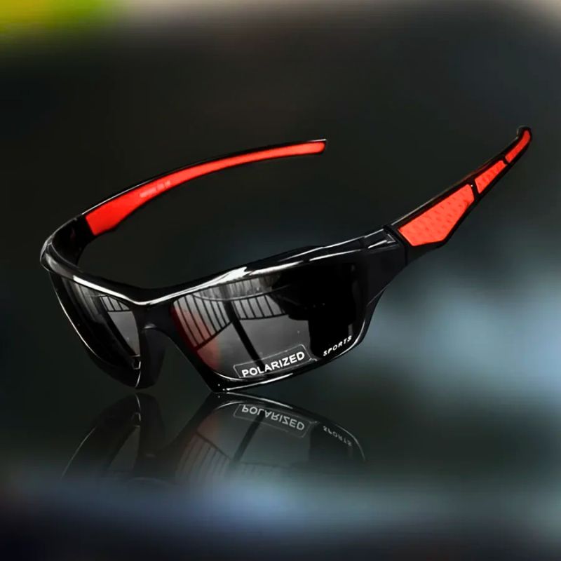 Stylish unisex shield sunglasses with polarized lenses. Fashion accessory for outdoor adventures, anti-glare.