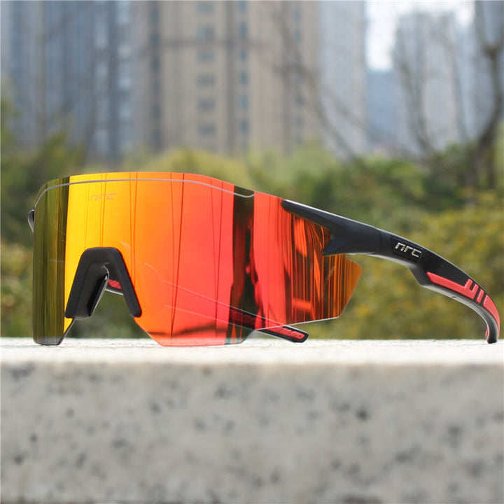 Unisex polarized sports sunglasses. Lightweight & UV protected, perfect for running, cycling & outdoor activities.