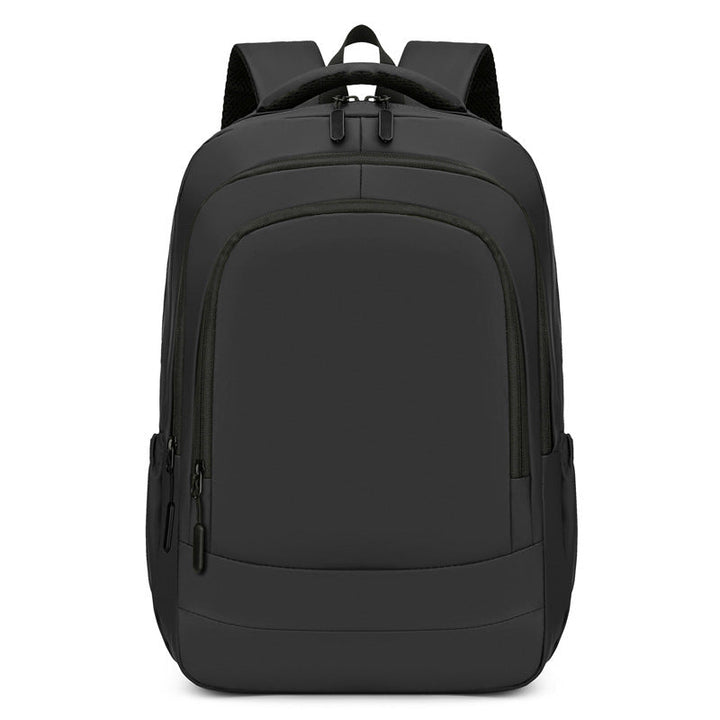 Professional unisex laptop backpack for business travel. Features padded compartment, USB charging port & water resistance.