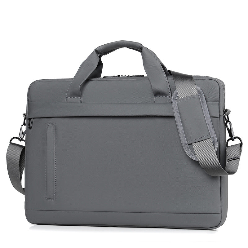 Secure professional tech bag, unisex laptop briefcase designed for business travel & daily office use.