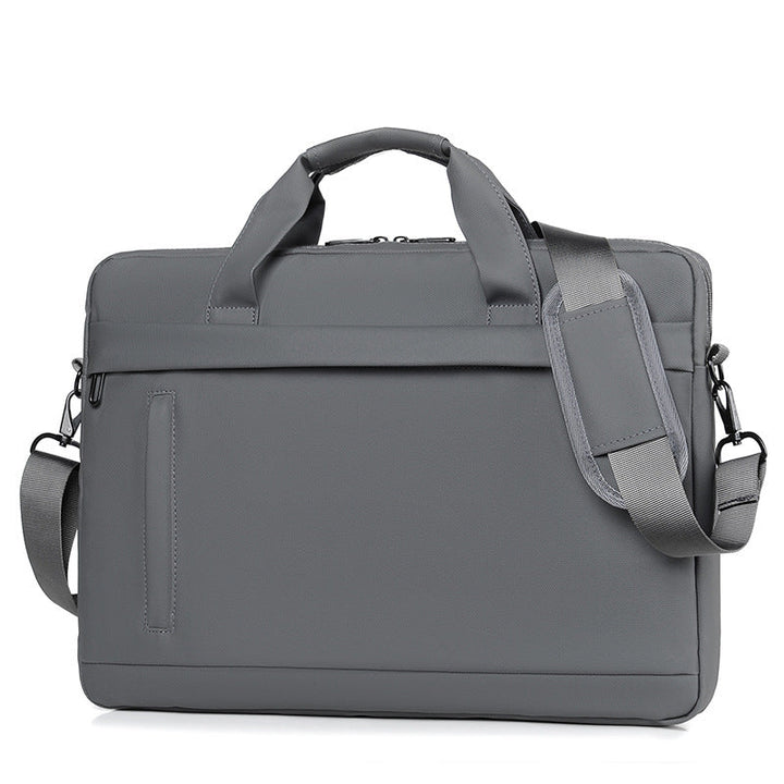 Secure professional tech bag, unisex laptop briefcase designed for business travel & daily office use.