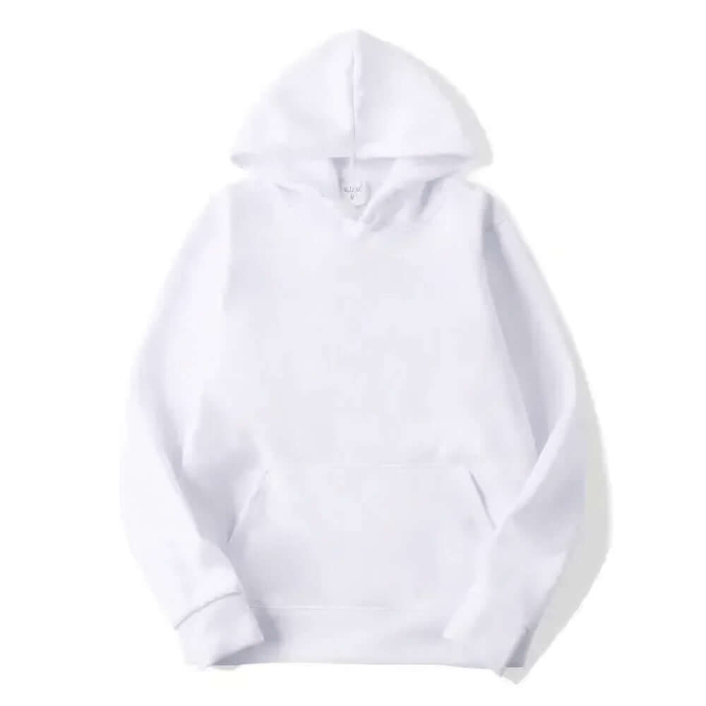 Model wearing a cozy unisex hoodie, demonstrating ultimate comfort & everyday style. Perfect for casual.