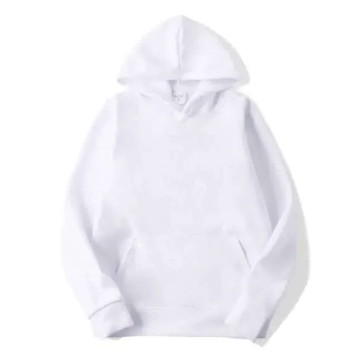 Model wearing a cozy unisex hoodie, demonstrating ultimate comfort & everyday style. Perfect for casual.