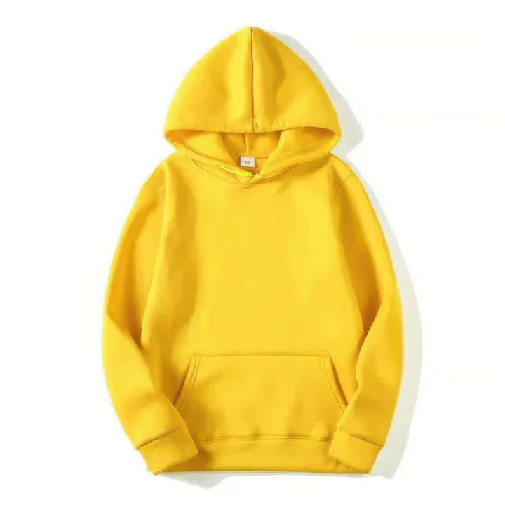 Close-up of soft fabric texture on a unisex hoodie. Ultimate comfort long-sleeve pullover for everyday style.