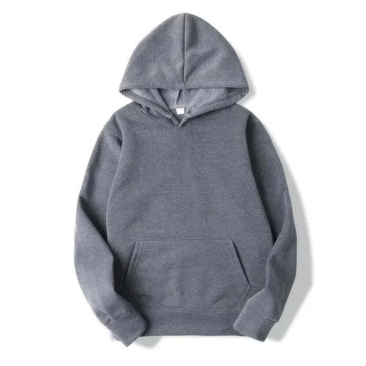 Unisex long-sleeve hoodie, great for active wear or streetwear. Comfortable pullover for everyday style.