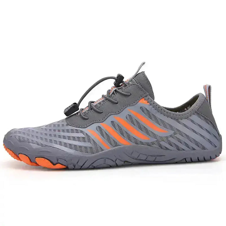 Unisex quick-lace minimalist shoes, ideal for casual wear, lightweight & flexible design.
