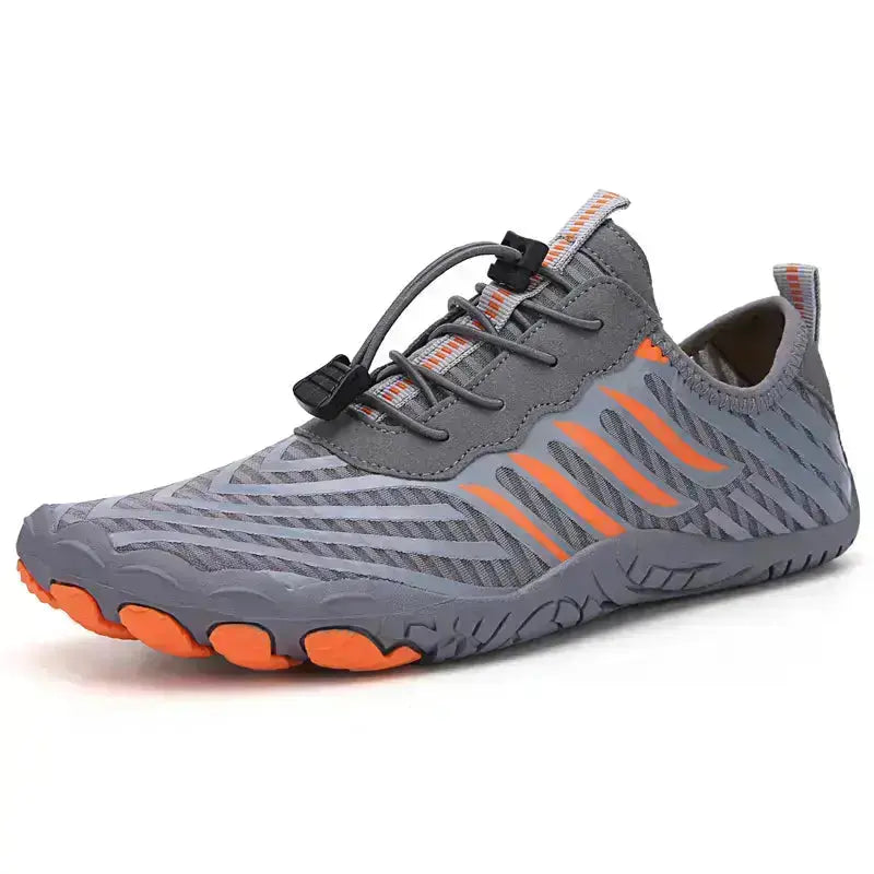 Comfort-focused barefoot shoes, quick-lace, unisex, with a wide toe box for daily use.