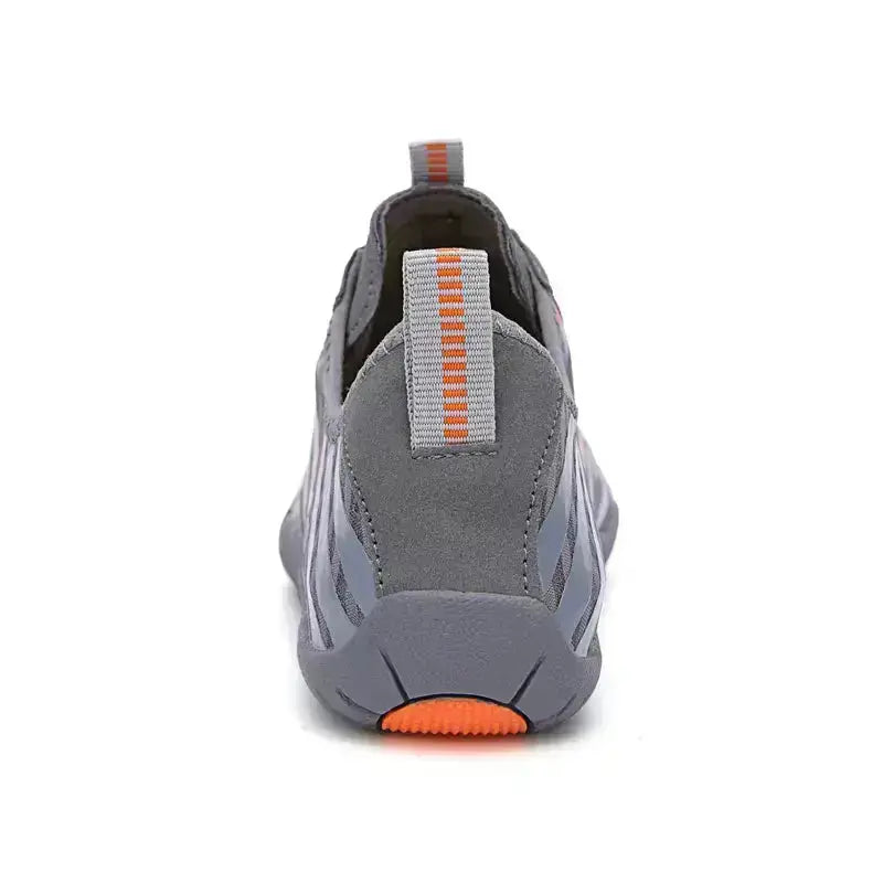 Flexible sole quick-lace barefoot shoes, unisex, promoting natural foot health & comfort.
