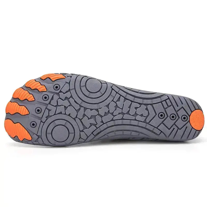 Quick-lace walking shoes, unisex, with a flexible sole for natural movement & comfort.