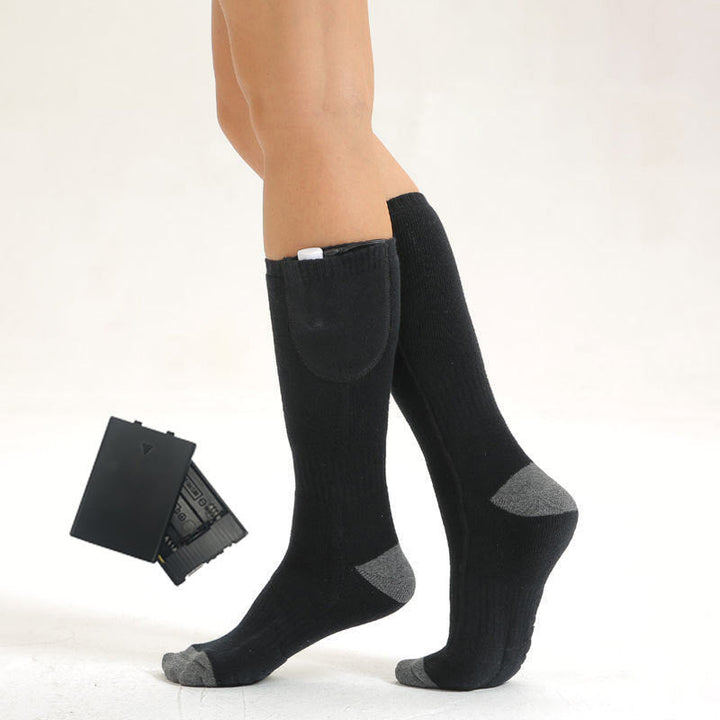 HeatWave rechargeable thermal heated socks for unisex winter warmth & outdoor adventures.