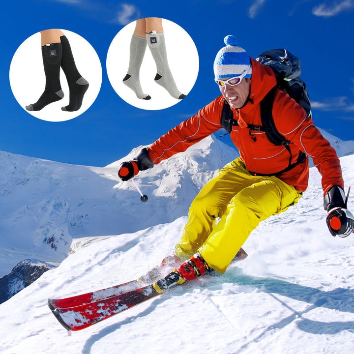 Cozy thermal heated socks for men & women, perfect for cold winter days.