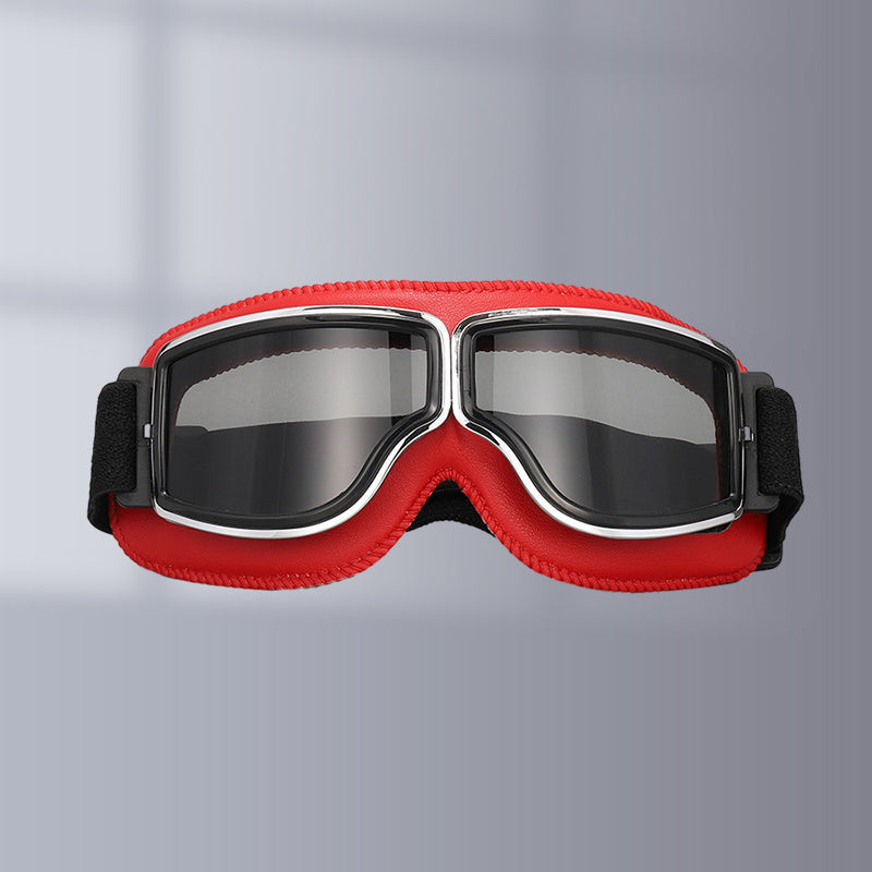 Unique foldable retro aviator motorcycle goggles, OTG design for versatile outdoor protection.