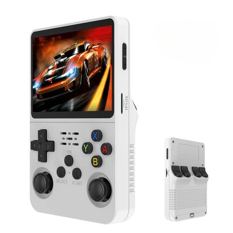 Portable vintage gaming device featuring an HD screen, perfect for nostalgic play on-the-go.