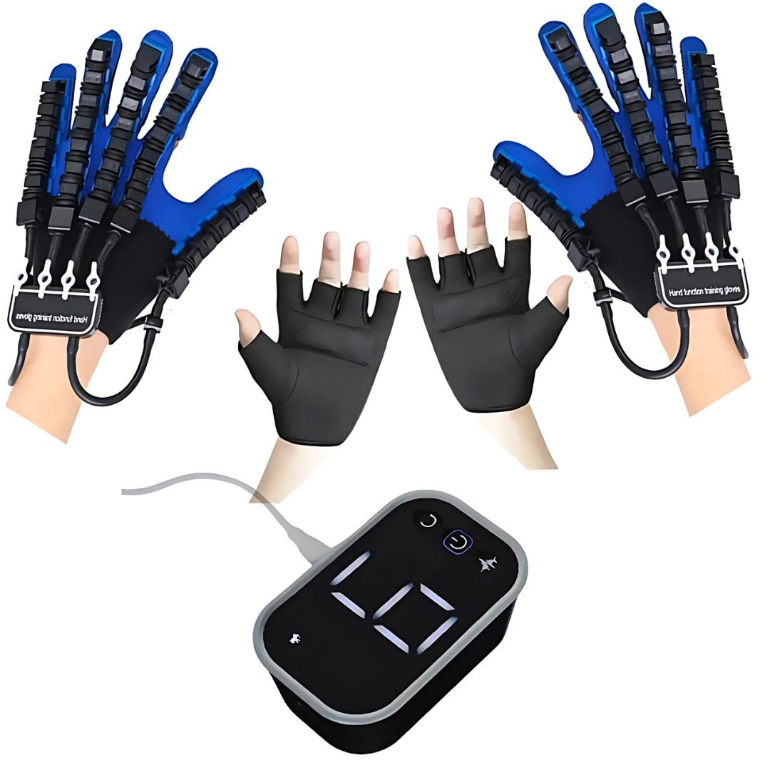 Effective robotic hand rehabilitation gloves, a key mobility aid for stroke recovery & hand strengthening.