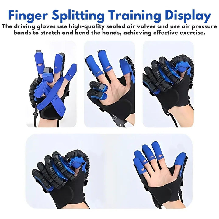 Robotic hand therapy gloves for stroke recovery, improving grip, dexterity & enhancing rehabilitation.