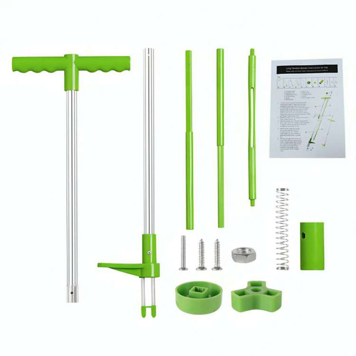 Close-up of RootRipper garden weeding tool's sharp claws, designed for deep root extraction.