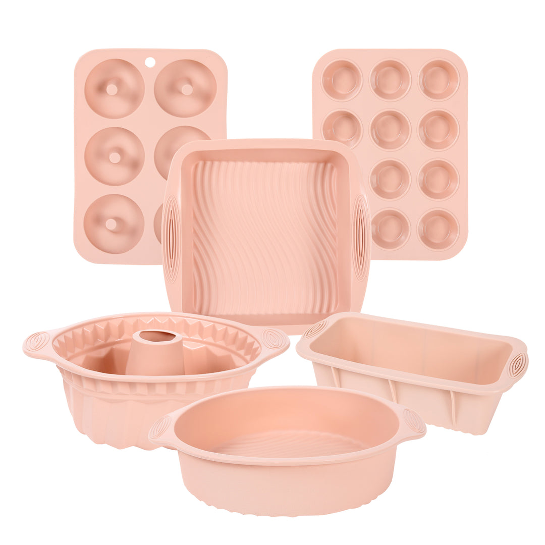 Durable silicone bread pan from a unisex baking mold set. Non-stick & oven safe for delicious homemade bread.