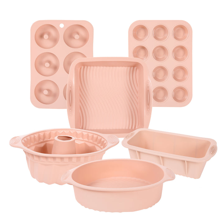 Durable silicone bread pan from a unisex baking mold set. Non-stick & oven safe for delicious homemade bread.