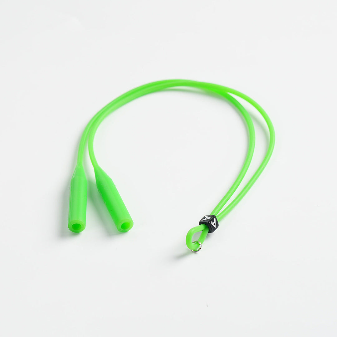 Durable silicone eyewear retainer, anti-slip design for secure glasses fit.