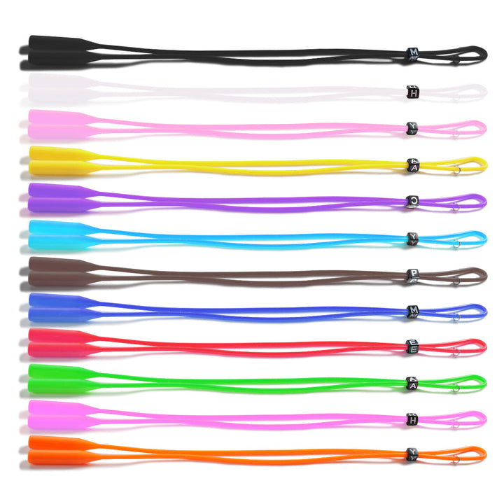 Flexible silicone glasses strap, universal retainer for all types of eyewear.