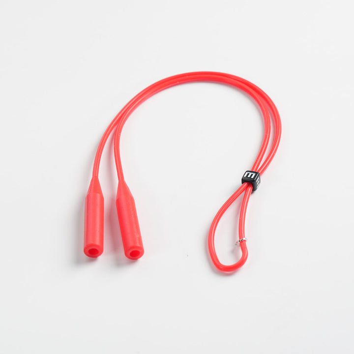 Universal fit silicone eyewear retainer, flexible and comfortable for all users.
