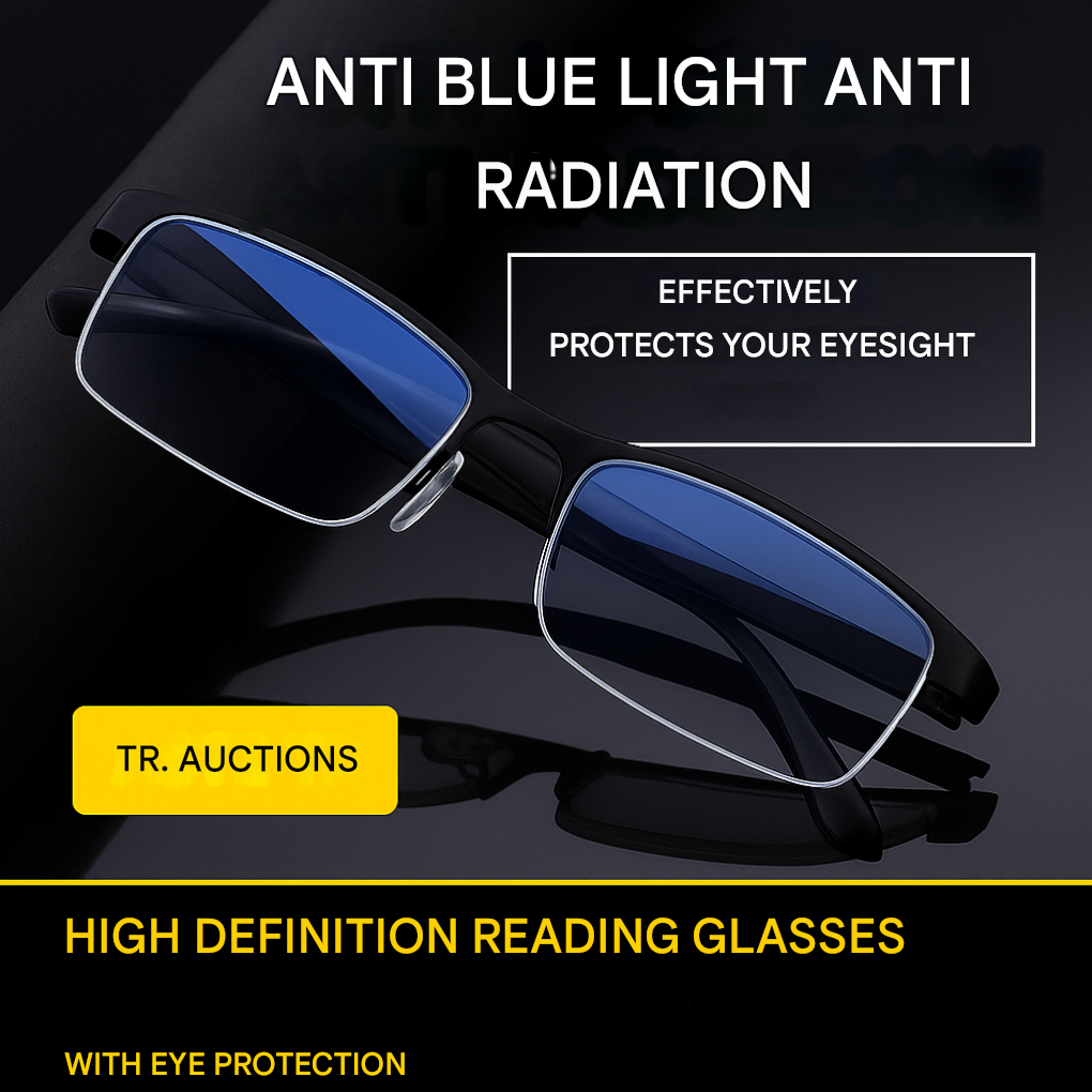 Unisex smart progressive lenses for clear multi-distance vision. Lightweight, comfortable optical eyeglasses for eye care.