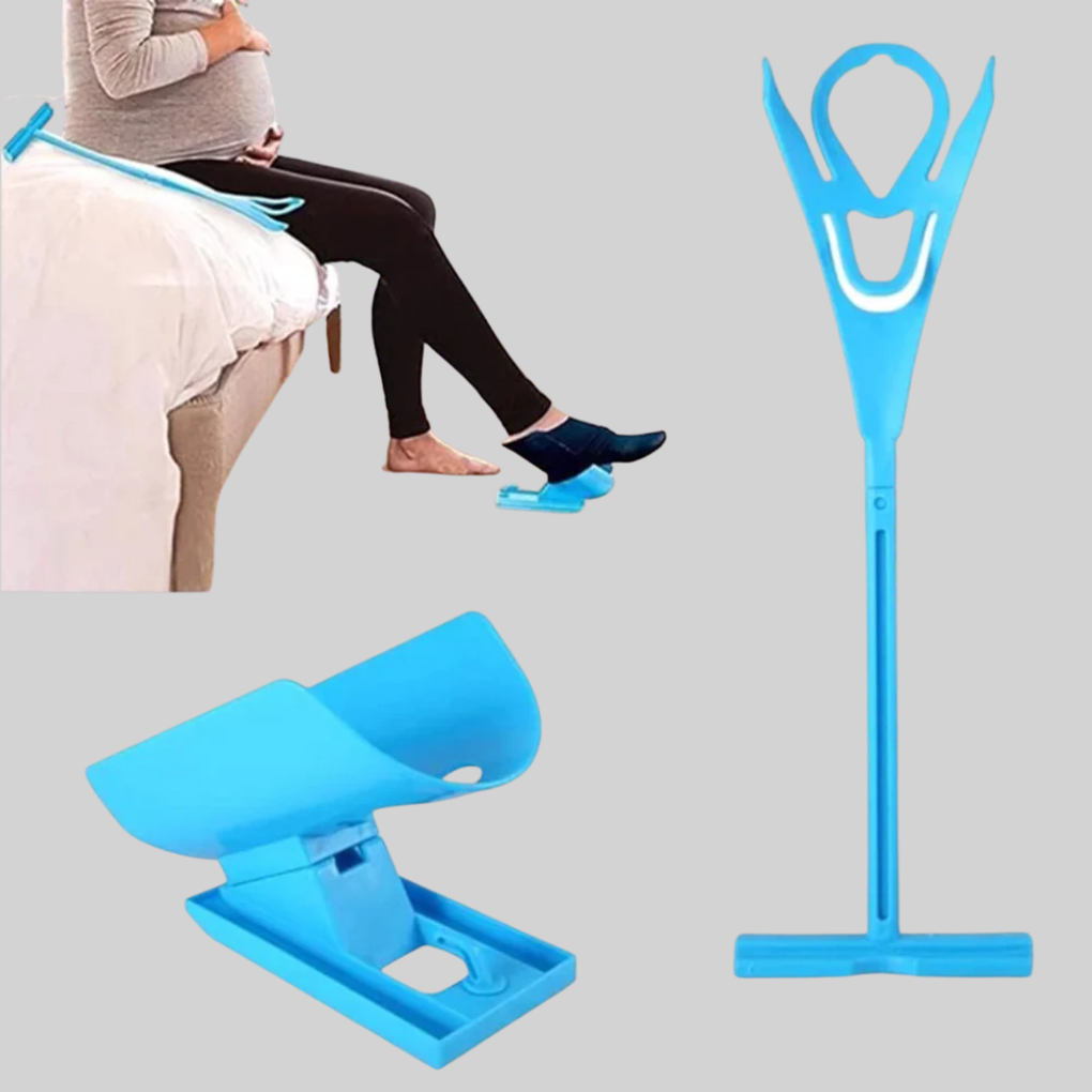 Easy slip-on sock aid for independent daily living. Helps individuals with limited mobility dress without bending.