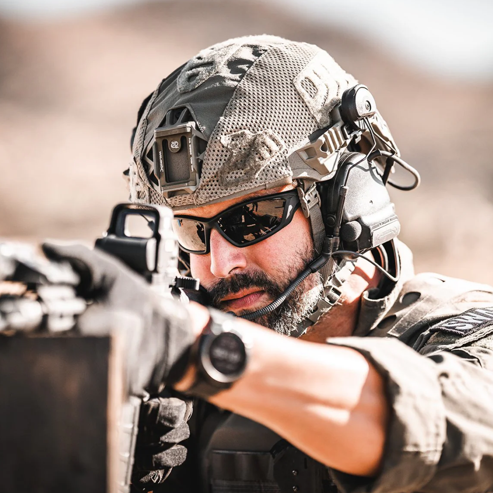 UV400 protection sporty sunglasses, polarized for glare reduction during outdoor activities.