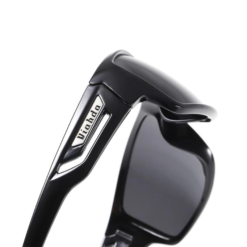 Sporty polarized sunglasses providing UV400 eye protection for all outdoor activities.