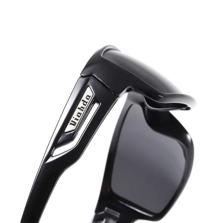 Sporty polarized sunglasses providing UV400 eye protection for all outdoor activities.