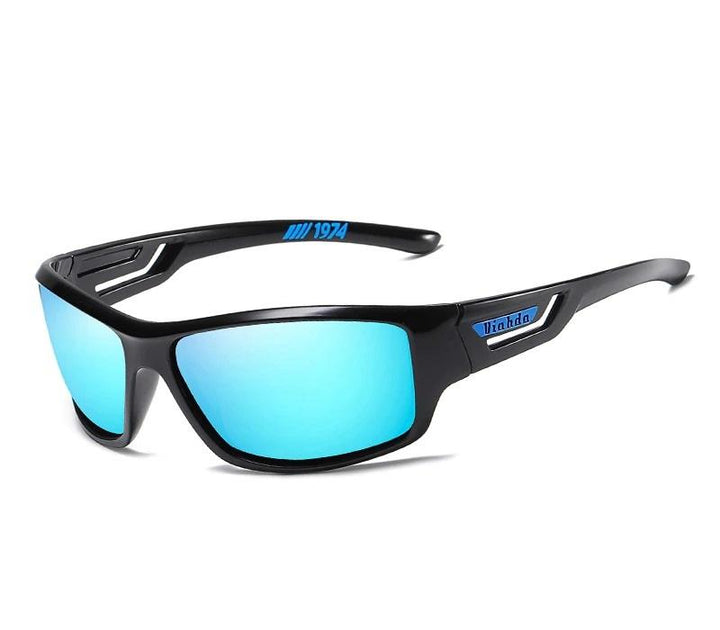 Fishing-specific polarized sunglasses, UV400 protected and anti-glare for water sports.