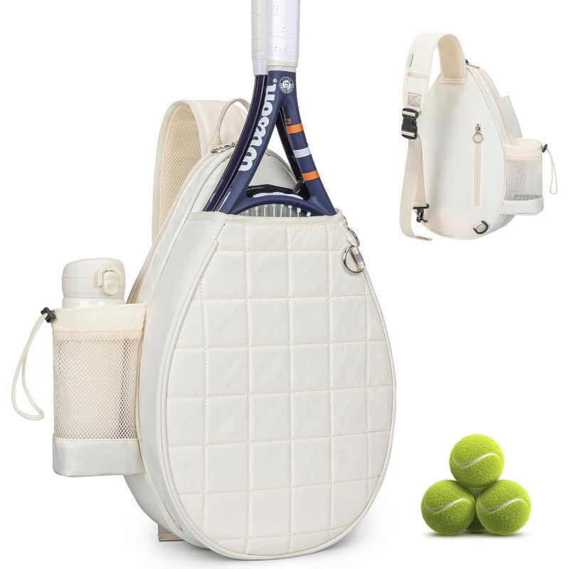 Unisex sporty tennis backpack for rackets, durable, water-repellent. Ideal for all athletic gear.